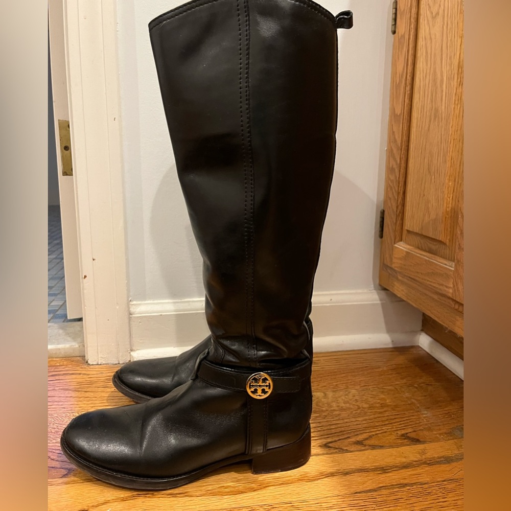 Tory Burch black leather boots